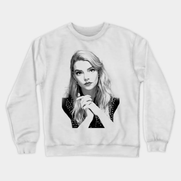 Anya taylor joy vintage Crewneck Sweatshirt by partikelir.clr